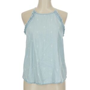 Light Blue Cactus Print Tank Top Size Small